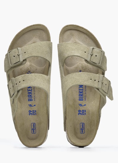 Γυναικεία Flats Gizeh.Big.Buckle Μαύρο Δέρμα Birkenstock