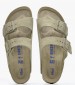 Γυναικεία Flats Arizona.Fdd Χακί Δέρμα Καστόρι Birkenstock