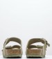 Γυναικεία Flats Arizona.Fdd Χακί Δέρμα Καστόρι Birkenstock