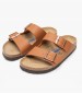 Γυναικεία Flats Arizona.Ginger Ταμπά ECOleather Birkenstock