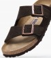 Γυναικεία Flats Arizona.Leve Καφέ Δέρμα Καστόρι Birkenstock