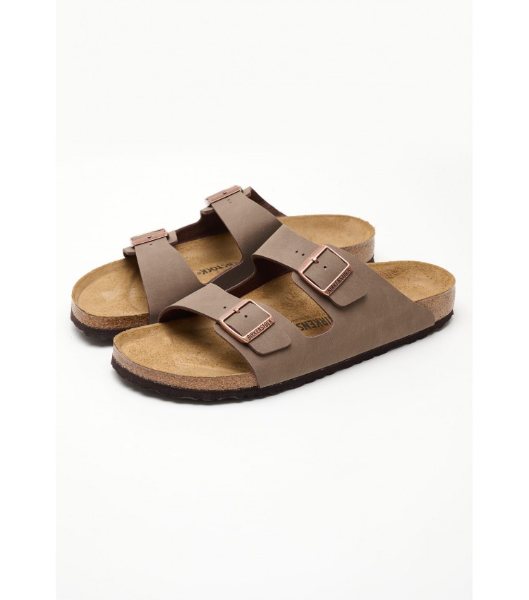 Men Flip Flops & Sandals Bfbc.Arizona.M Brown ECOleather Birkenstock