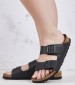 Γυναικεία Flats Sfb.Arizona Μαύρο ECOleather Birkenstock