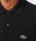 Men T-Shirts L1212 Black Cotton Lacoste