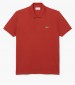 Men T-Shirts L1212 Red Cotton Lacoste