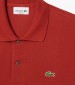 Men T-Shirts L1212 Red Cotton Lacoste