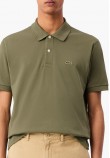 Men T-Shirts L1212 Khaki Cotton Lacoste