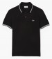 Men T-Shirts PH9875 Black Cotton Lacoste