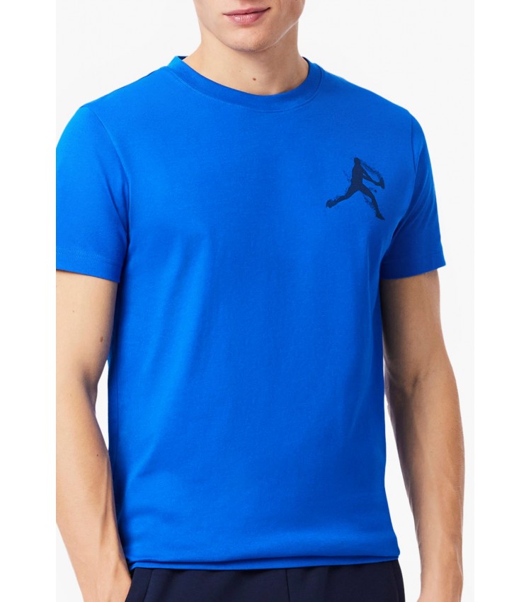 Men T-Shirts TH1044.Set Blue Cotton Lacoste