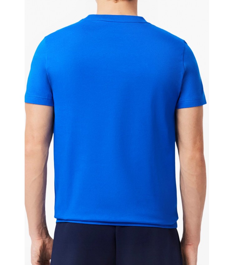 Men T-Shirts TH1044.Set Blue Cotton Lacoste