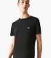 Men T-Shirts TH6709 Black Cotton Lacoste