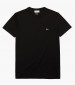 Men T-Shirts TH6709 Black Cotton Lacoste