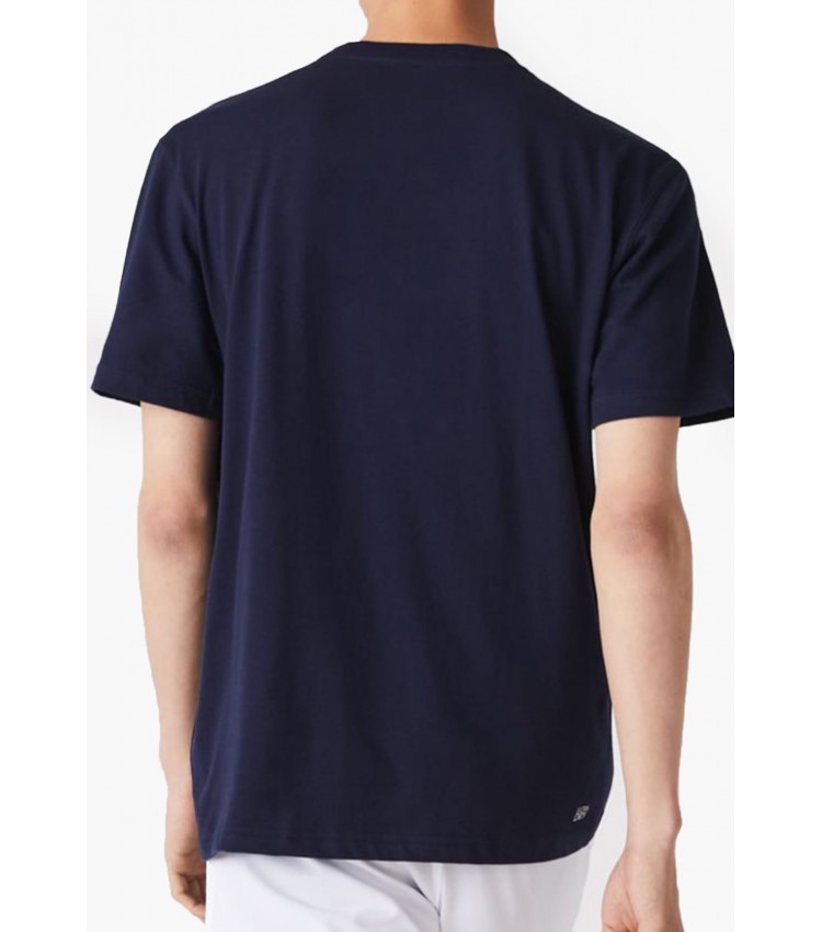 Men T-Shirts TH7618 DarkBlue Cotton Lacoste