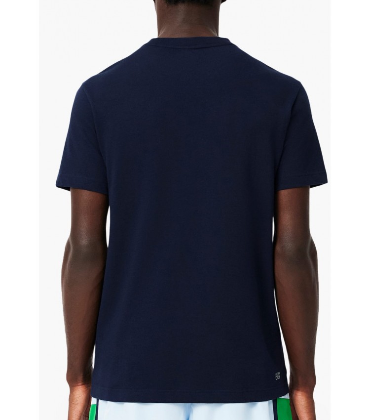 Men T-Shirts TH8916 DarkBlue Cotton Lacoste