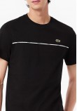 Men T-Shirts TH9842 Black Cotton Lacoste