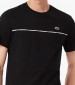 Men T-Shirts TH9842 Black Cotton Lacoste