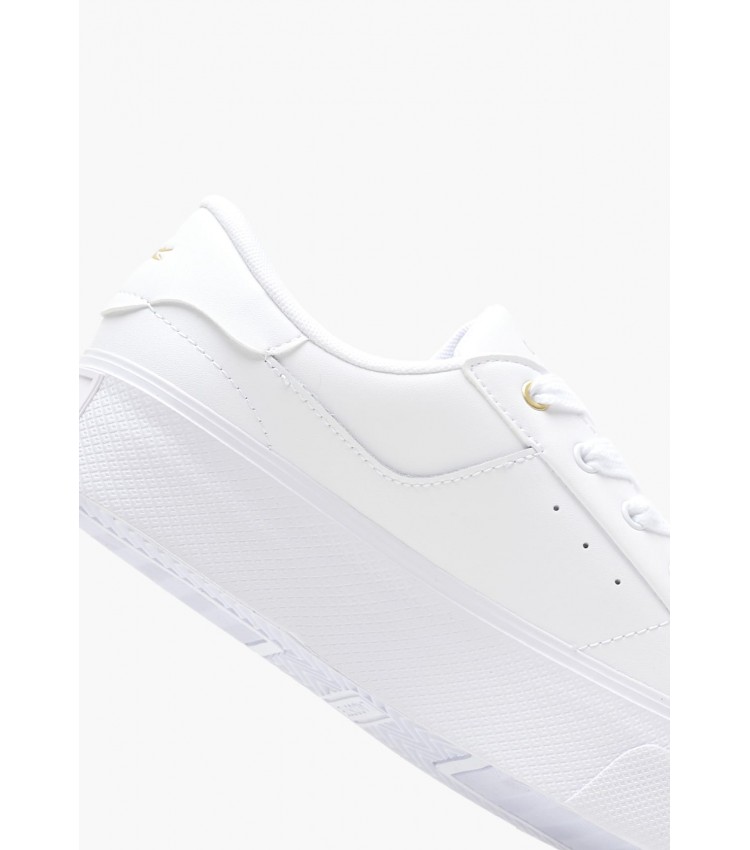 Women Casual Shoes Ziane.Platfo White Leather Lacoste