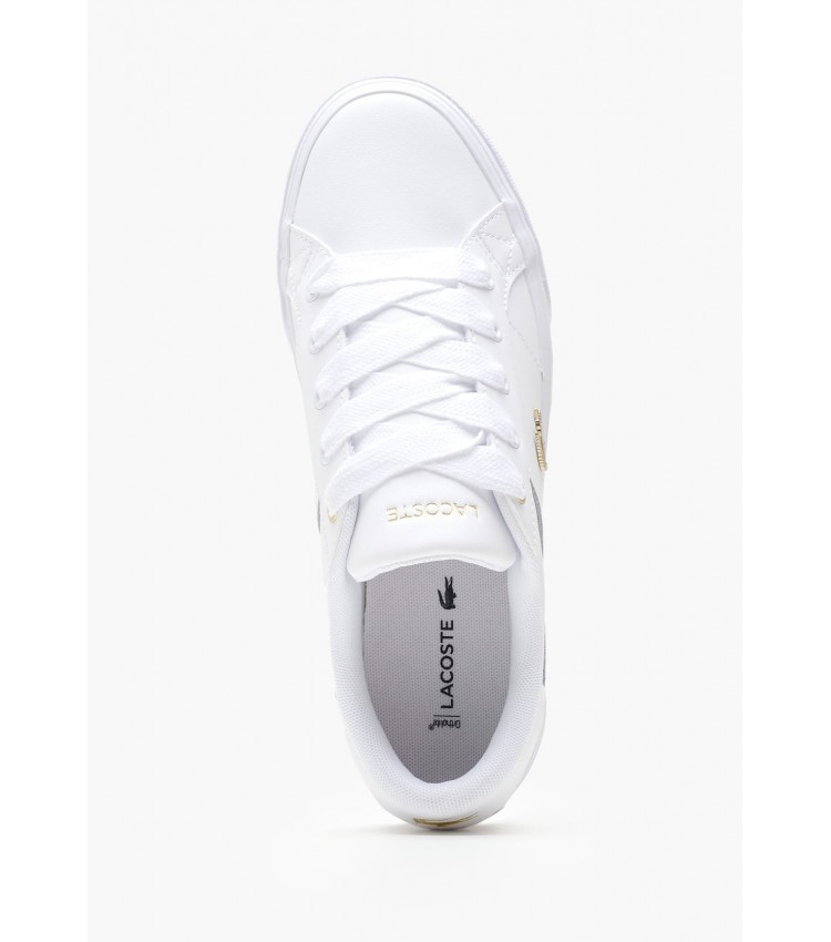 Women Casual Shoes Ziane.Platfo White Leather Lacoste