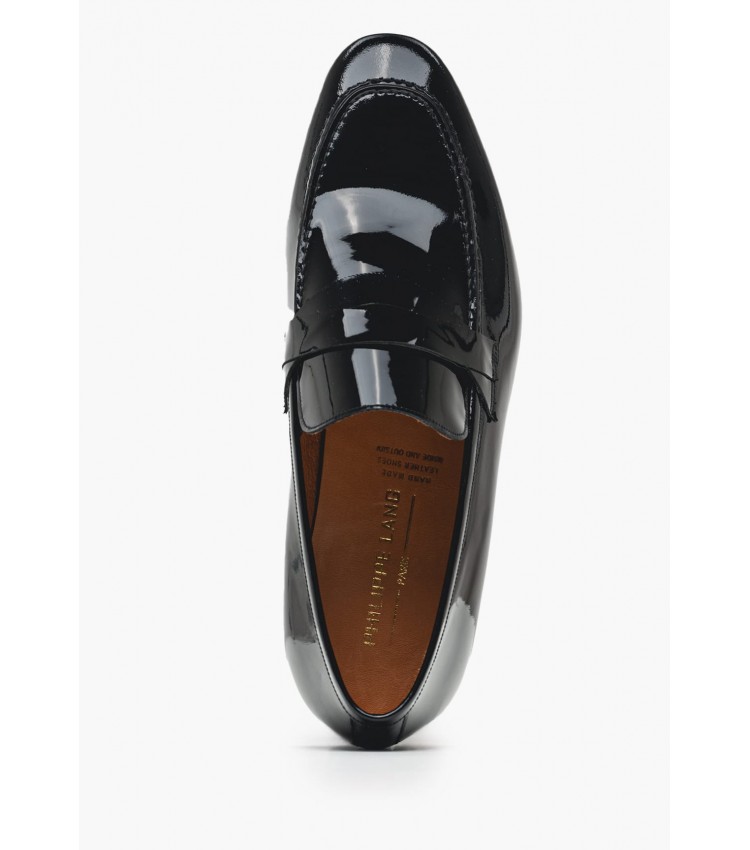 Men Shoes 7012 Black Patent Leather Philippe Lang