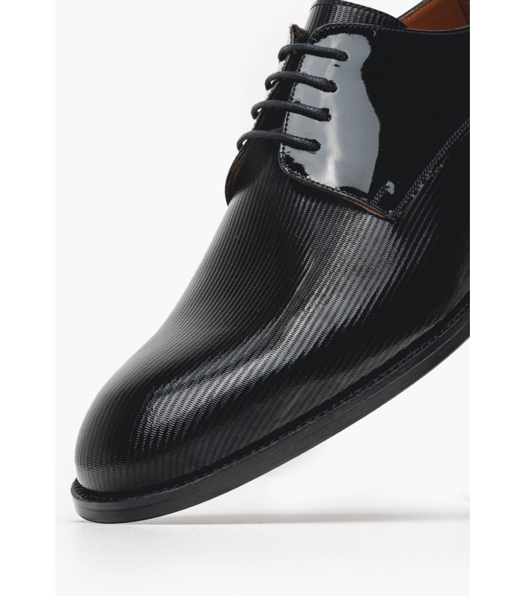 Men Shoes 7710 Black Patent Leather Philippe Lang