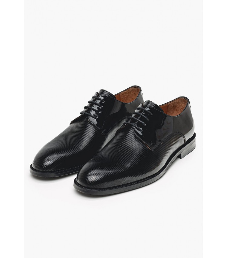 Men Shoes 7710 Black Patent Leather Philippe Lang