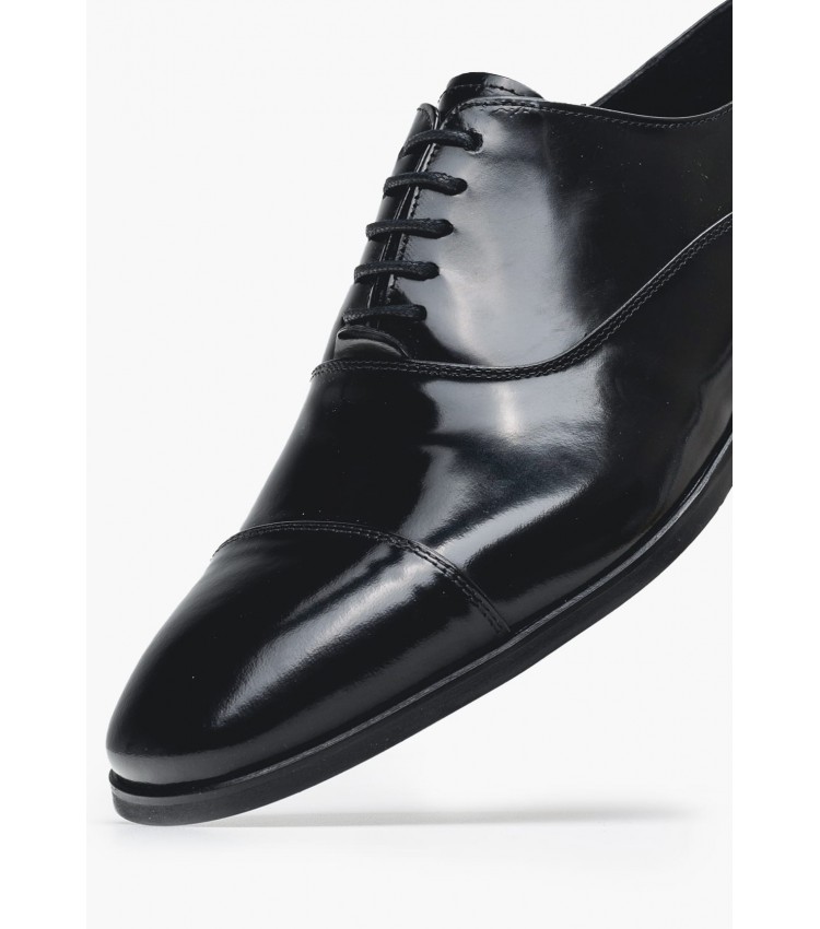 Men Shoes G.426 Black Leather Philippe Lang