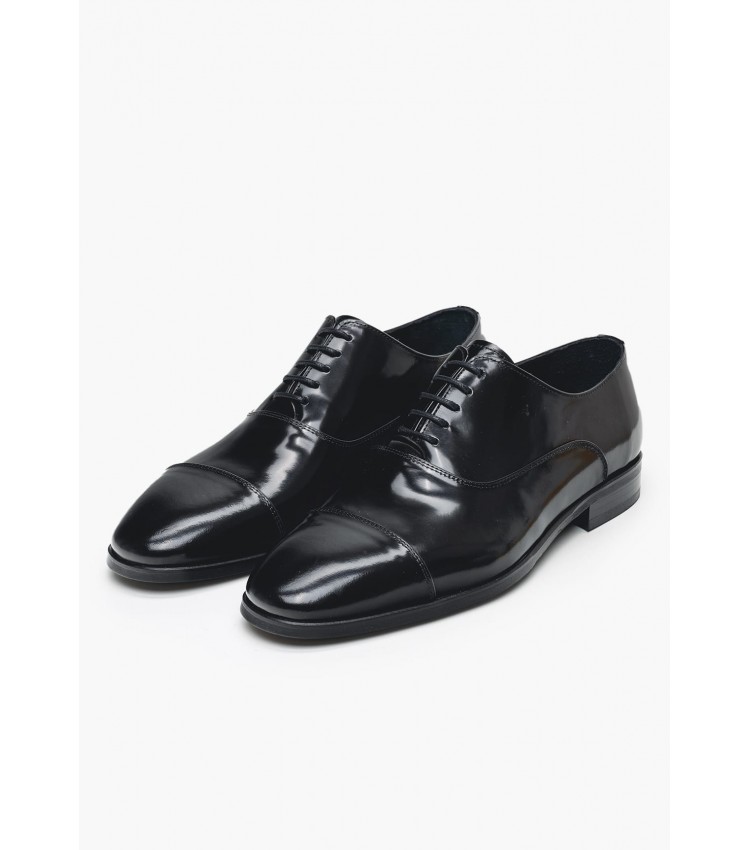 Men Shoes G.426 Black Leather Philippe Lang