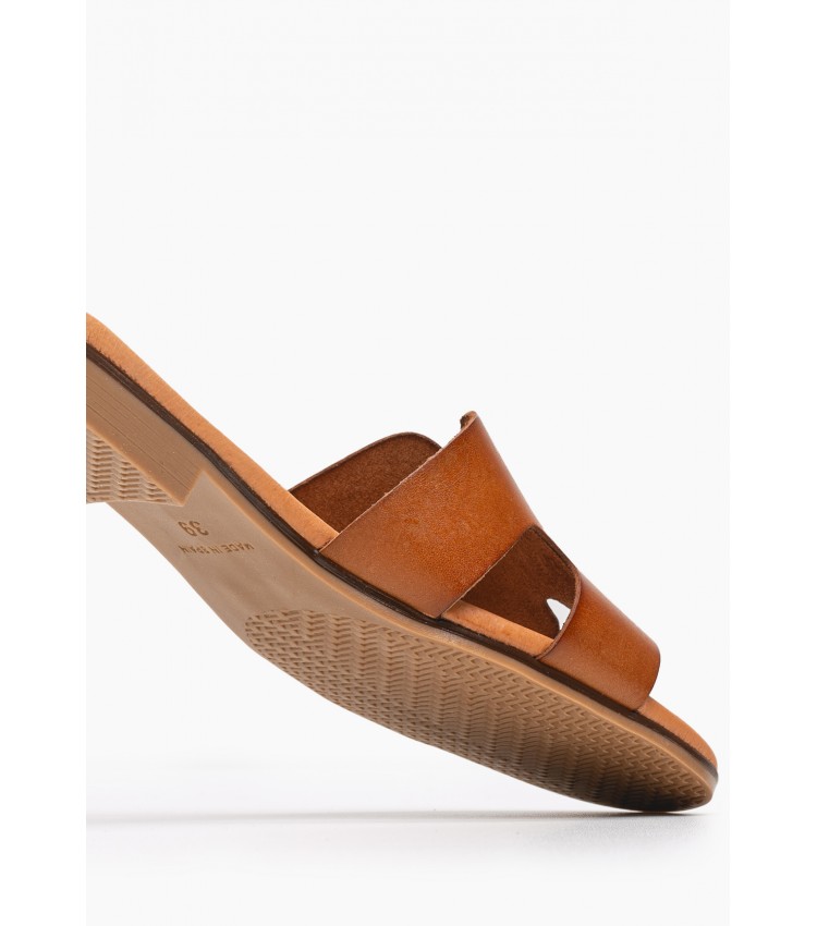 Γυναικεία Flats 3053 Ταμπά Δέρμα Eva Frutos