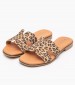 Women Flats 3053 Leopard Leather Eva Frutos