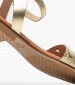 Γυναικεία Flats 3056 Χρυσό Δέρμα Eva Frutos