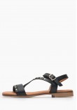 Women Flats 3079 Black Leather Eva Frutos