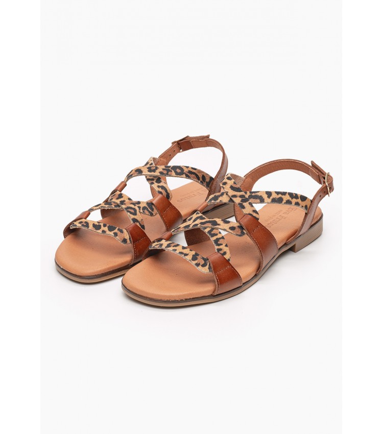 Γυναικεία Flats 3080 Leopard Δέρμα Eva Frutos