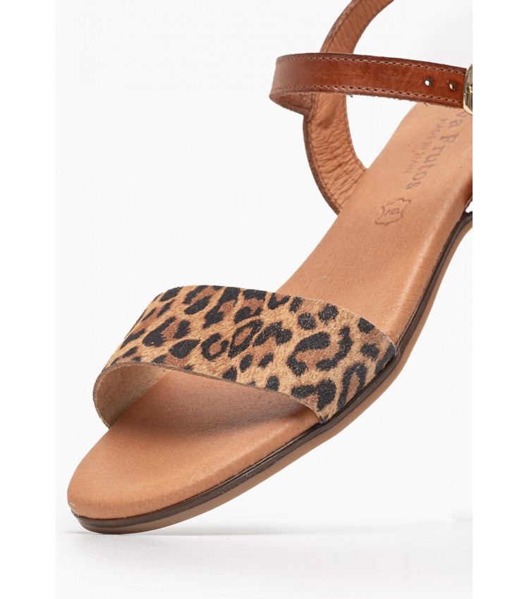 Γυναικεία Flats 3090 Leopard Δέρμα Eva Frutos