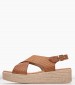 Women Platforms Low 5314 Tabba Leather Eva Frutos