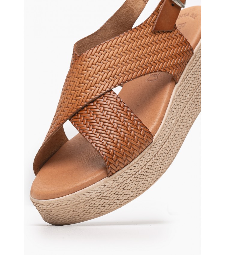 Women Platforms Low 5314 Tabba Leather Eva Frutos