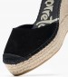 Women Espadrilles 13000SRTI Black Buckskin Vidorreta