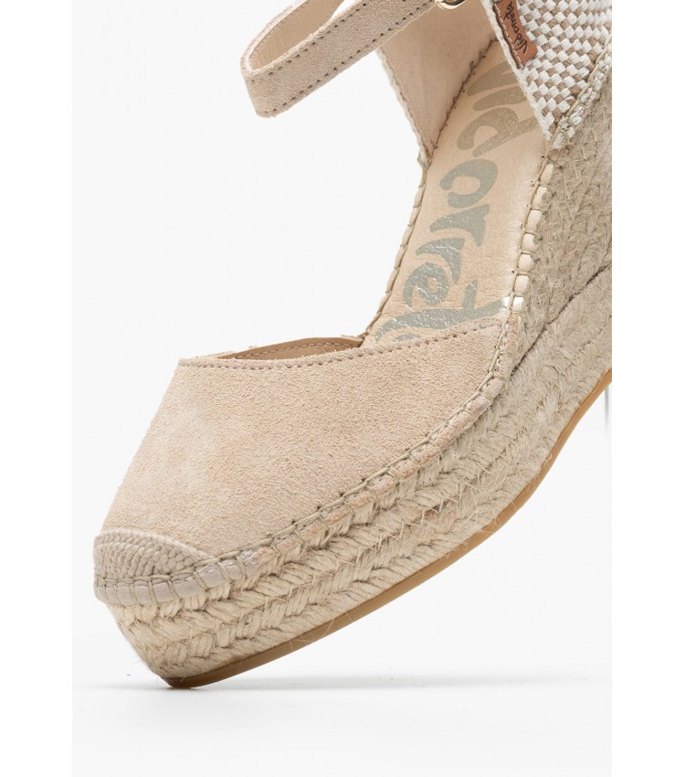 Women Espadrilles 13000SRTI Beige Buckskin Vidorreta