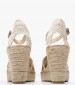 Women Espadrilles 6941NATI Beige Leather Vidorreta