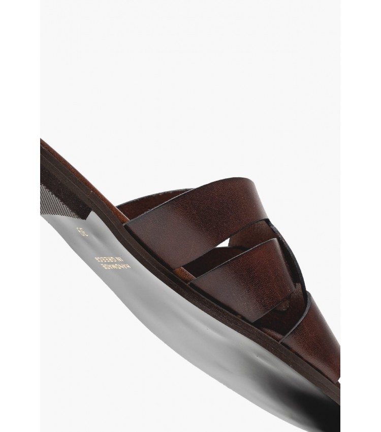 Women Flats 04.035 Brown Leather MAKIS KOTRIS