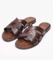 Women Flats 04.035 Brown Leather MAKIS KOTRIS