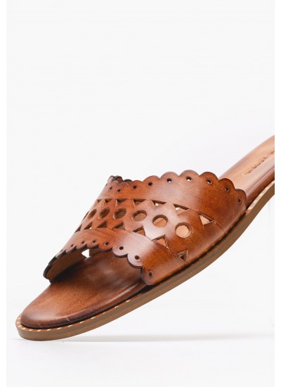 Γυναικεία Flats Arizona.Lv Μαύρο Δέρμα Καστόρι Birkenstock