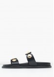 Women Flats 14.857 Black Leather MAKIS KOTRIS