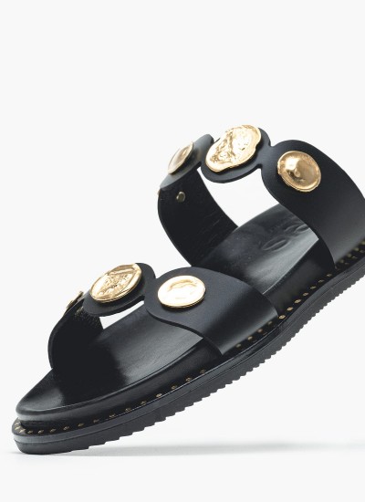 Women Flats Sfb.Arizona Black ECOleather Birkenstock