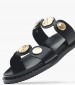 Women Flats 14.857 Black Leather MAKIS KOTRIS