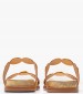 Women Flats 14.857 Gold Leather MAKIS KOTRIS