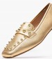 Women Moccasins K.001 Gold Leather MAKIS KOTRIS