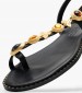 Women Flats K.890 Black Leather MAKIS KOTRIS