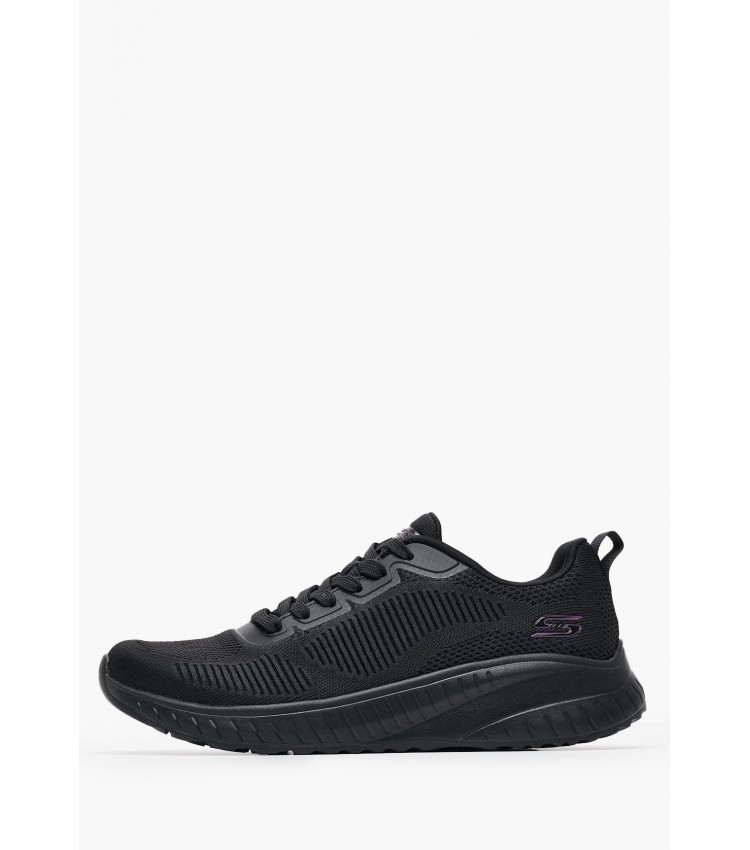 Γυναικεία Παπούτσια Casual 117209 Μαύρο Ύφασμα Skechers