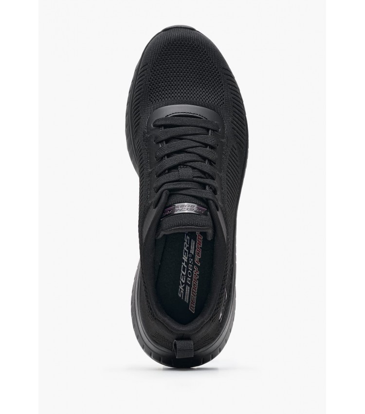 Γυναικεία Παπούτσια Casual 117209 Μαύρο Ύφασμα Skechers