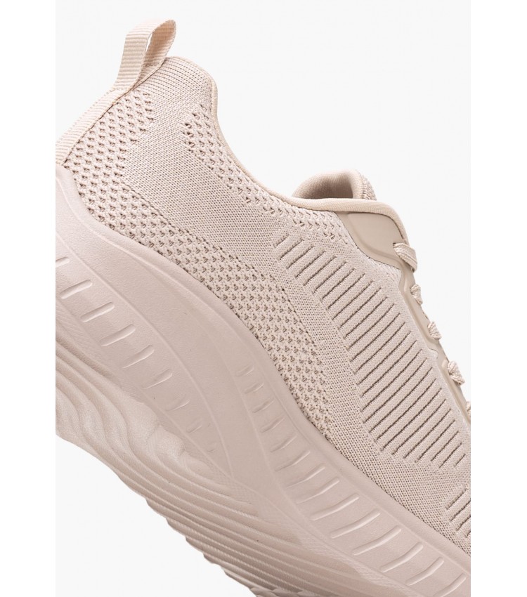 Γυναικεία Παπούτσια Casual 117209 Nude Ύφασμα Skechers